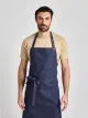 Nucciano Jeans 90 x 75 - Latzschürze mit Taschen - denim